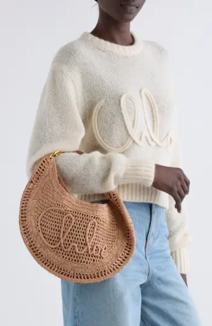 Chole Hot Summer Banana Bags Raffia